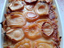Gratin de poires au caramel et beurre salé