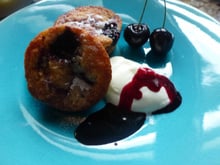 Biscuit amandine aux cerises