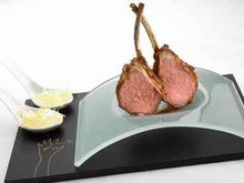 Sucettes d'agneau, salade tiède de châtaignes