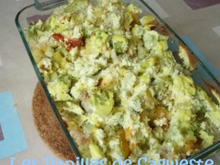 Gratin au chou romanesco et chorizo