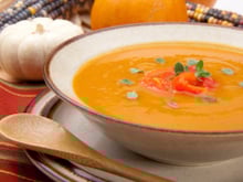 Soupe au potiron légère