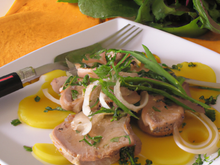 Emincé de veau aux pissenlits