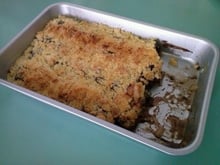 Crumble pomme, poire, chocolat