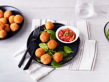 Boulettes de Quinoa & lentilles, sauce tomate aux épices