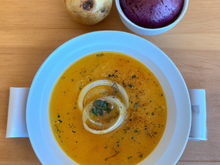 Soupe au potiron et aux oignons