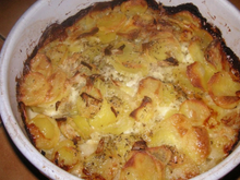 Gratin de pommes de terre au roquefort facile