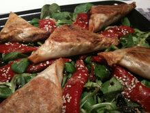 Samoussas aux légumes du soleil et féta