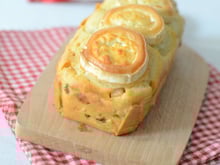 Cake aux asperges, dés de poulet et chèvre au Companion