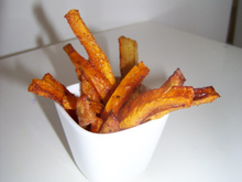 Verrine de frites de carottes