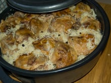 Cuisses de canard confites à la choucroute