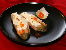 Endives gratinées au saumon et au mascarpone