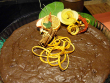 Fondant chocolat et orange