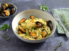 Linguine aux moules et au vin blanc