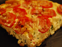 Tarte estivale tomates cerises & ricotta