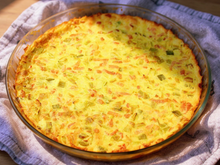 Quiche aux poireaux sans pâte
