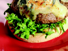 Burger viande fourme d'Ambert et Espelette
