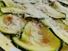 Carpaccio de courgettes au parmesan