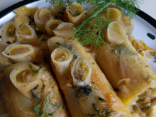 Cannelloni de sardine aux agrumes et fenouil croquant