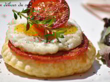 Tartelettes au chorizo et œufs de caille