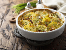 Gratin de pommes de terre au bacon