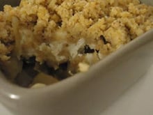 Crumble d'endives au chèvre et aux pommes