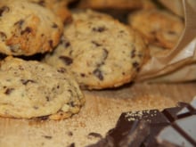 Cookies crousti-moelleux au chocolat noir