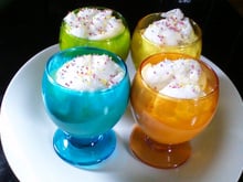 Île flottante à la crème anglaise