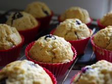 Muffins aux myrtilles léger et savoureux