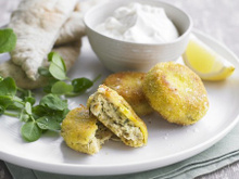 Falafels de pois chiches au chèvre frais à tartiner