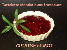 Tartelettes croustillantes chocolat blanc framboises