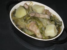 Salade au lard cuite