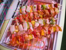 Brochettes de dinde au duo de marinade