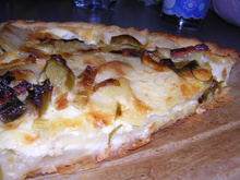 Quiche poireau pomme de terre lardon