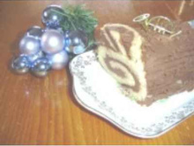 Bûche aux marrons et chocolat