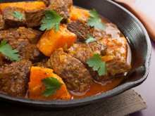 Tajine de bœuf safrané aux patates douces