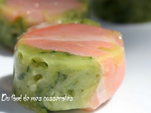 Bouchées apéritives aux courgettes croquantes et saumon