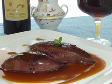 Magret de canard au jus de Porto