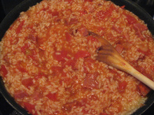 Risotto en mode hispanique (risotto au chorizo)