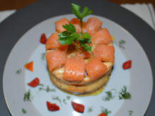 Charlotte aux deux saumons