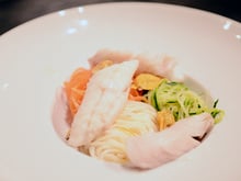 Waterzooï de poisson et œuf parfait