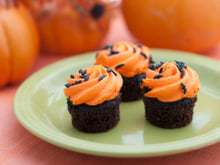 Cupcakes d'Halloween chocolat orange