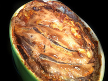 Viande hachée & aubergines gratinées à la Cancoillotte !
