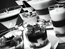 Black and white verrines