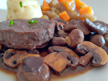 Roti de bœuf aux cèpes