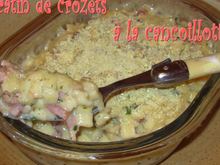 Gratin de crozets à la cancoillotte