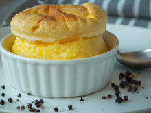 Soufflé à la brandade de morue