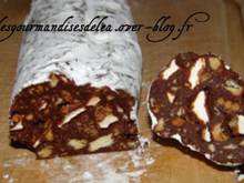 Saucisson au chocolat inratable