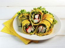 Omelette roulée à la japonaise et Petits Coraya