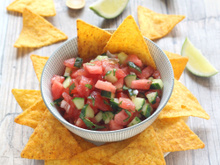 Salsa de tomates, concombre & pastèque