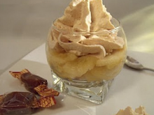 La p'tite Bretonne : verrine palet breton, pomme et mousse au caramel au beurre salé